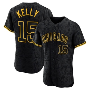 Black Authentic Carson Kelly Men's Chicago Cubs Snake Skin City Jersey