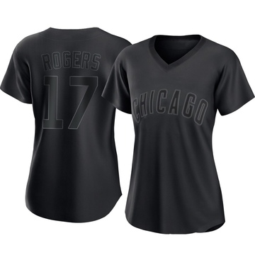 Black Authentic Taylor Rogers Women's Chicago Cubs Pitch Fashion Jersey