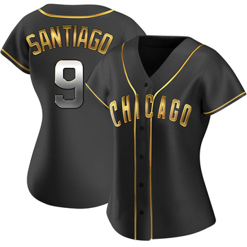 Black Golden Replica Benito Santiago Women's Chicago Cubs Alternate Jersey