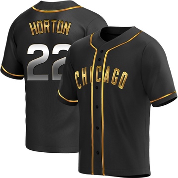 Black Golden Replica Cade Horton Men's Chicago Cubs Alternate Jersey