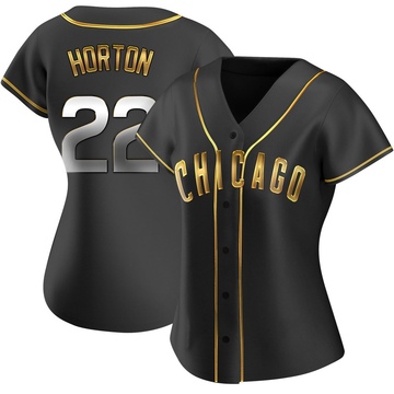 Black Golden Replica Cade Horton Women's Chicago Cubs Alternate Jersey