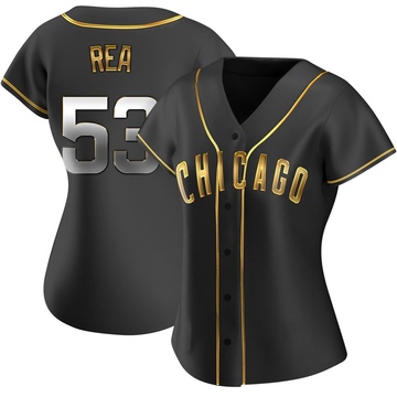 Black Golden Replica Colin Rea Women's Chicago Cubs Alternate Jersey