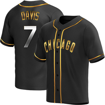 Black Golden Replica Jody Davis Youth Chicago Cubs Alternate Jersey