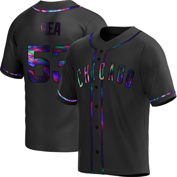 Black Holographic Replica Colin Rea Men's Chicago Cubs Alternate Jersey