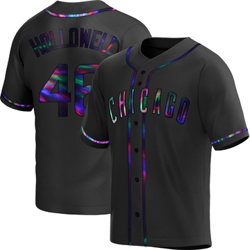 Black Holographic Replica Gavin Hollowell Youth Chicago Cubs Alternate Jersey