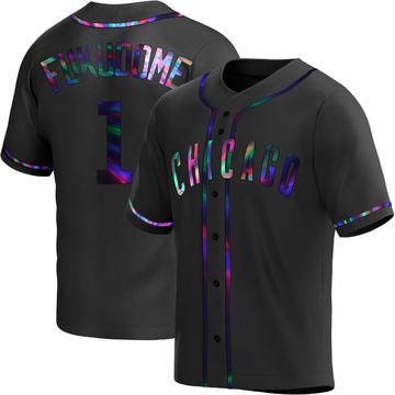 Black Holographic Replica Kosuke Fukudome Men's Chicago Cubs Alternate Jersey