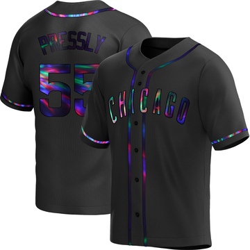 Black Holographic Replica Ryan Pressly Youth Chicago Cubs Alternate Jersey