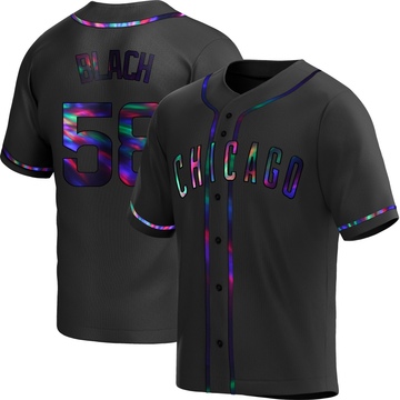 Black Holographic Replica Ty Blach Youth Chicago Cubs Alternate Jersey