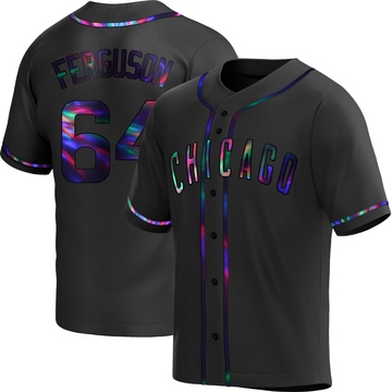 Black Holographic Replica Tyler Ferguson Youth Chicago Cubs Alternate Jersey