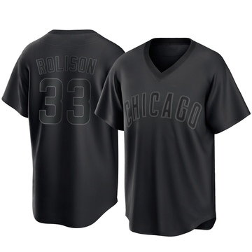 Black Replica Ryan Rolison Youth Chicago Cubs Pitch Fashion Jersey