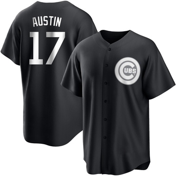 Black/White Replica Tyler Austin Youth Chicago Cubs Jersey