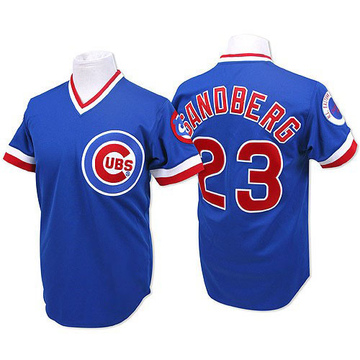 Blue Authentic Ryne Sandberg Men's Chicago Cubs Throwback Jersey