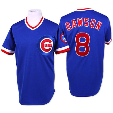 Blue Replica Andre Dawson Men's Chicago Cubs Throwback Jersey
