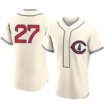 Cream Authentic Addison Russell Men's Chicago Cubs 2022 Field Of Dreams Jersey