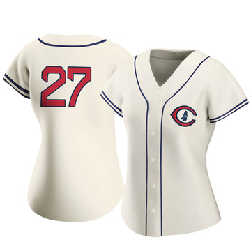 Cream Authentic Addison Russell Women's Chicago Cubs 2022 Field Of Dreams Jersey