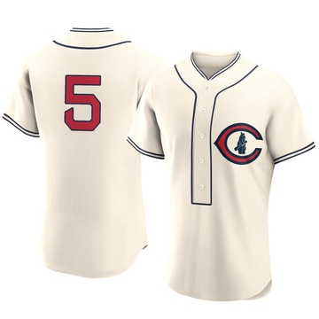 Cream Authentic Jon Berti Men's Chicago Cubs 2022 Field Of Dreams Jersey