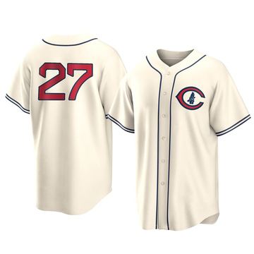 Cream Replica Addison Russell Men's Chicago Cubs 2022 Field Of Dreams Jersey