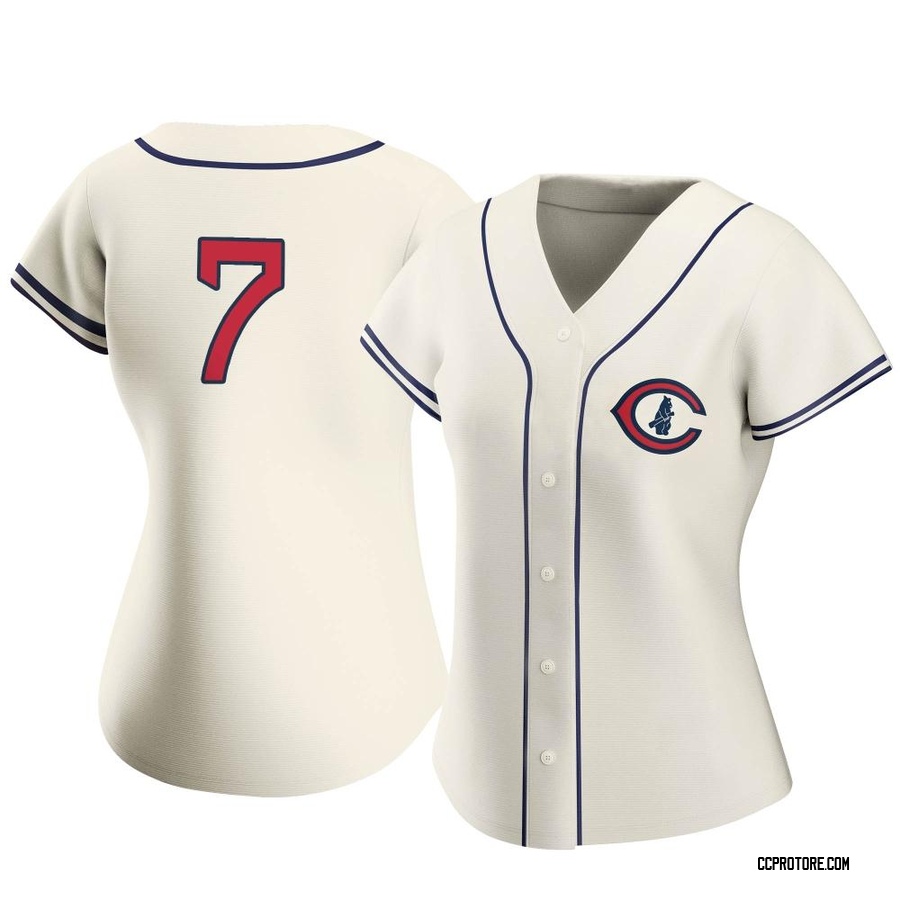 Cream Replica Dansby Swanson Women's Chicago Cubs 2022 Field Of Dreams Jersey
