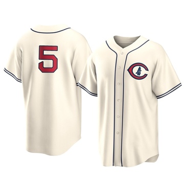 Cream Replica Jon Berti Men's Chicago Cubs 2022 Field Of Dreams Jersey