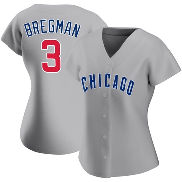Gray Authentic Alex Bregman Women's Chicago Cubs Road Jersey