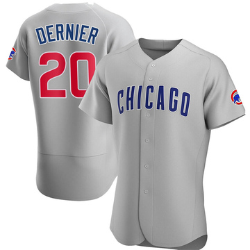 Gray Authentic Bob Dernier Men's Chicago Cubs Road Jersey