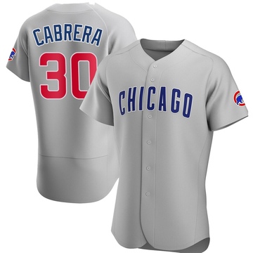 Gray Authentic Edward Cabrera Men's Chicago Cubs Road Jersey