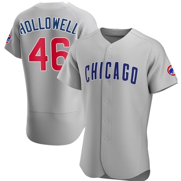 Gray Authentic Gavin Hollowell Men's Chicago Cubs Road Jersey