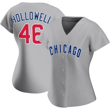 Gray Authentic Gavin Hollowell Women's Chicago Cubs Road Jersey