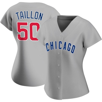 Gray Authentic Jameson Taillon Women's Chicago Cubs Road Jersey