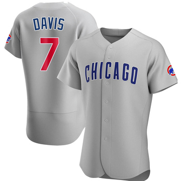 Gray Authentic Jody Davis Men's Chicago Cubs Road Jersey