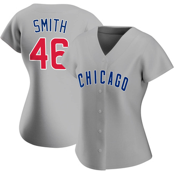 Gray Authentic Lee Smith Women's Chicago Cubs Road Jersey