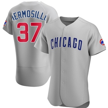 Gray Authentic Michael Hermosillo Men's Chicago Cubs Road Jersey