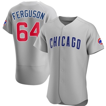 Gray Authentic Tyler Ferguson Men's Chicago Cubs Road Jersey