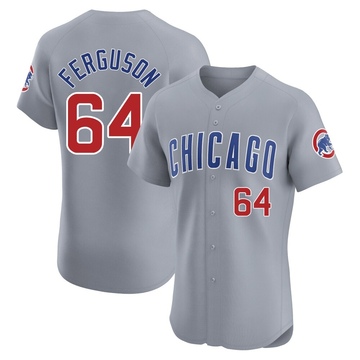 Gray Elite Tyler Ferguson Men's Chicago Cubs Road Jersey