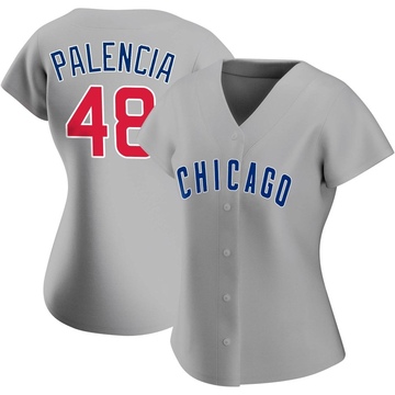 Gray Replica Daniel Palencia Women's Chicago Cubs Road Jersey