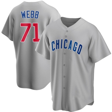 Gray Replica Jacob Webb Men's Chicago Cubs Road Jersey