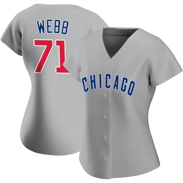Gray Replica Jacob Webb Women's Chicago Cubs Road Jersey