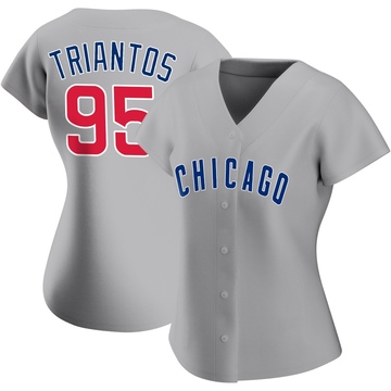 Gray Replica James Triantos Women's Chicago Cubs Road Jersey