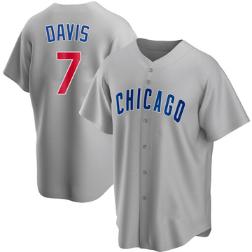 Gray Replica Jody Davis Men's Chicago Cubs Road Jersey