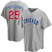 Gray Replica Moises Ballesteros Men's Chicago Cubs Road Jersey