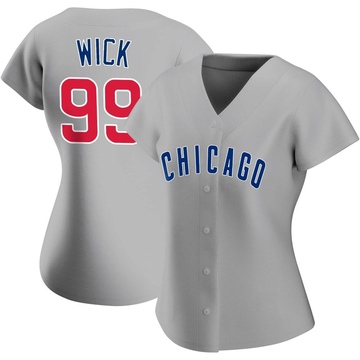 Gray Replica Rowan Wick Women's Chicago Cubs Road Jersey