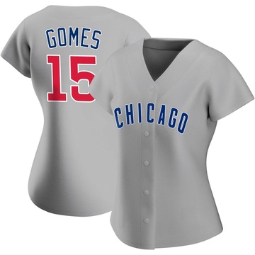 Gray Replica Yan Gomes Women's Chicago Cubs Road Jersey