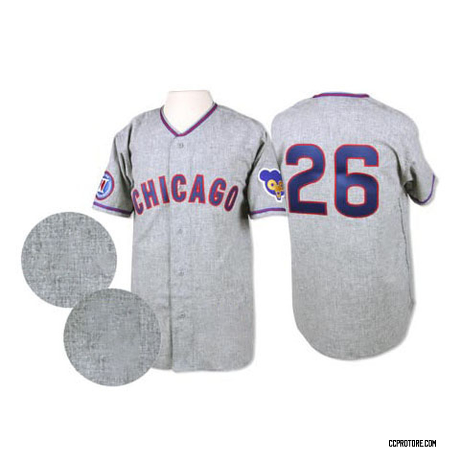 Grey Authentic Billy Williams Men's Chicago Cubs 1968 Throwback Jersey