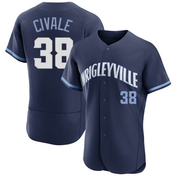 Navy Authentic Aaron Civale Men's Chicago Cubs 2021 City Connect Jersey