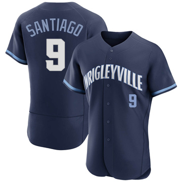 Navy Authentic Benito Santiago Men's Chicago Cubs 2021 City Connect Jersey