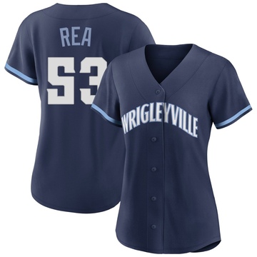 Navy Authentic Colin Rea Women's Chicago Cubs 2021 City Connect Jersey