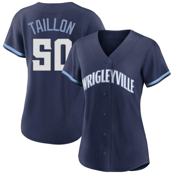Navy Authentic Jameson Taillon Women's Chicago Cubs 2021 City Connect Jersey
