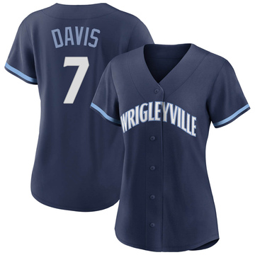 Navy Authentic Jody Davis Women's Chicago Cubs 2021 City Connect Jersey