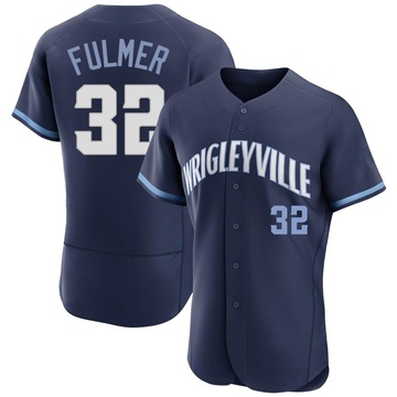 Navy Authentic Michael Fulmer Men's Chicago Cubs 2021 City Connect Jersey