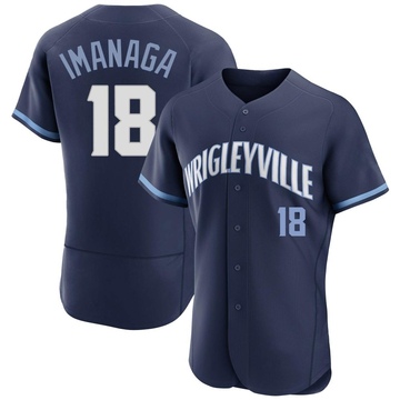 Navy Authentic Shota Imanaga Men's Chicago Cubs 2021 City Connect Jersey